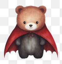 PNG Cute bear vampire animal cartoon mammal. 