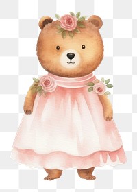 PNG Cute bear wedding cartoon mammal animal. AI generated Image by rawpixel.