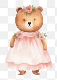 PNG Cute bear wedding cartoon mammal animal. 