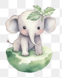 PNG Cute elephants holding green earth animal cartoon mammal. AI generated Image by rawpixel.