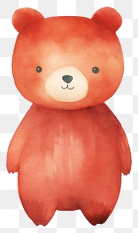 PNG Bear cartoon cute toy. 