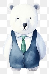 PNG Business polar bear cartoon mammal animal. 