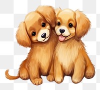 PNG Valentines animal dog cartoon. 