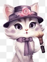 PNG Cat cartoon animal cute. AI generated Image by rawpixel.