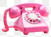 PNG Pink phone electronics technology telephone. 