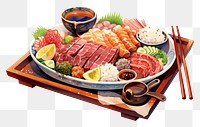 PNG Japanese food sushi lunch meat. AI generated Image by rawpixel.