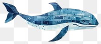 PNG  Cute blue whale dolphin animal mammal. AI generated Image by rawpixel.