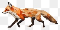 PNG Fox running wildlife animal mammal. 