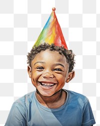PNG Birthday portrait laughing smile. AI generated Image by rawpixel.