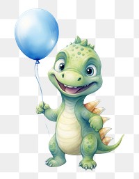 PNG Birthday balloon reptile animal. 