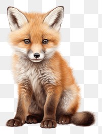PNG  Baby fox wildlife animal mammal. AI generated Image by rawpixel.