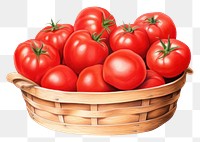 PNG Tomato basket vegetable basket plant.