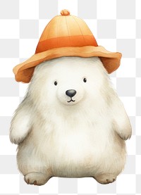 PNG Cute white bear animal anthropomorphic mammal. 