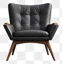 PNG Minimal black armchair furniture architecture comfortable. 