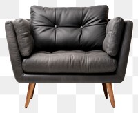 PNG Minimal black armchair furniture architecture. 