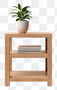 PNG  Minimal side table furniture shelf vase