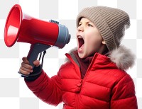 PNG  Child shouting white background excitement. AI generated Image by rawpixel.