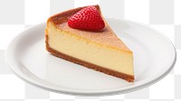 PNG Plain classic cheesecake dessert plate food. 