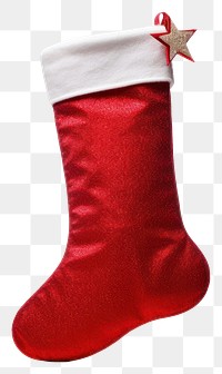 PNG Christmas stocking gift red  