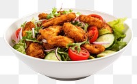 PNG Fried chicken salad food bowl  