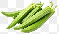 PNG Okra vegetable plant food. 