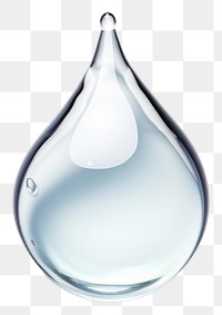 PNG Water drop glass white background transparent. AI generated Image by rawpixel.