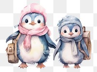 PNG Baby Penguin carrying a bag student animal penguin bird. AI generated Image by rawpixel.