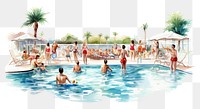 PNG Recreation outdoors swimming resort. AI generated Image by rawpixel.