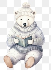 PNG  Polar bear white toy representation