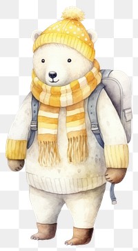 PNG Polar bear toy representation creativity. AI generated Image by rawpixel.