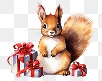 PNG Squirrel animal christmas rodent. 