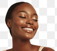 PNG Black woman smile laughing adult. 