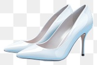 PNG White high heels mockup footwear shoe elegance. AI generated Image by rawpixel.