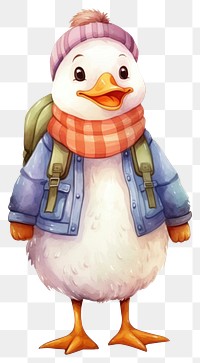 PNG Goose student snowman cartoon winter. AI generated Image by rawpixel.