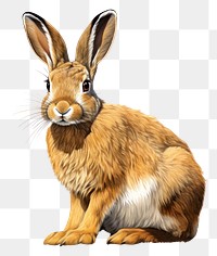 PNG  Rabbit animal mammal rodent. AI generated Image by rawpixel.