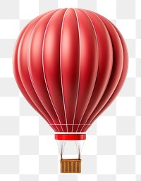 PNG Hot air balloon aircraft white background transportation. 