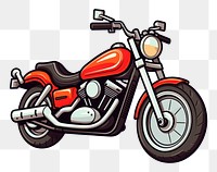 PNG Motorcycle vehicle cartoon white background. 