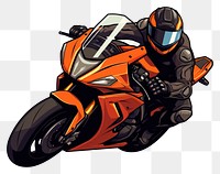 PNG Riding motorcycle vehicle cartoon helmet. AI generated Image by rawpixel.