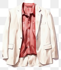 PNG Suit blazer jacket white. 