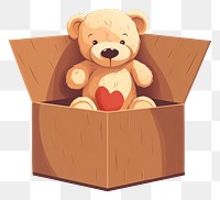 PNG Donation box bear toy representation. 