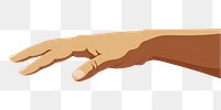 PNG Hand giving action finger gesturing dinosaur. 