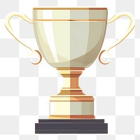 PNG Trophy achievement refreshment drinkware. AI generated Image by rawpixel.