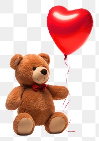 PNG Teddy bear balloon toy representation. 