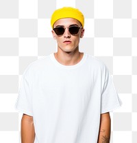 PNG Oversized t shirt sunglasses portrait t-shirt. 