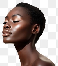 PNG Black woman adult skin perfection. 