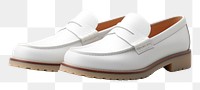 PNG Blank white track sole penny loafers footwear shoe clothing. AI generated Image by rawpixel.