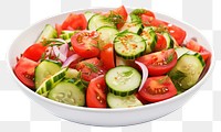 PNG  Cucumber vegetable tomato salad. AI generated Image by rawpixel.