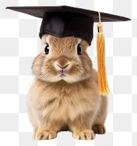 PNG Graduation animal rodent mammal. AI generated Image by rawpixel.