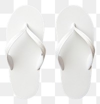 PNG White flipflop mockup flip-flops footwear shoe. AI generated Image by rawpixel.