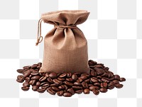 PNG Cafe coffee bag white background. AI generated Image by rawpixel.